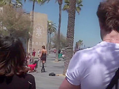 Petite babe lets mistress disgrace her in public