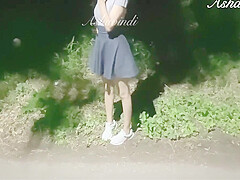 Petite teen 18+ Risky Public Squirting