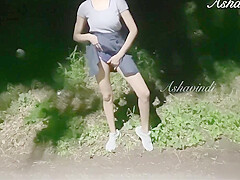 Petite teen 18+ Risky Public Squirting