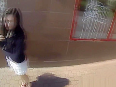 Pickedup euro amateur jizzed on tits after bj