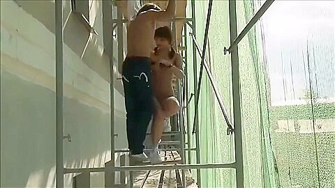 Pigtailed Redhead Euro Gal Sucking Cock & Fucking Ou