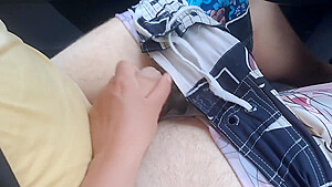 Public Car Handjob From Young Emma While We Drive In Forest Road