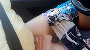 Public Car Handjob From Young Emma While We Drive In Forest Road