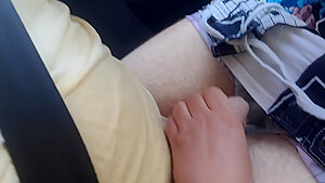 Public Car Handjob From Young Emma While We Drive In Forest Road