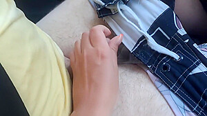 Public Car Handjob From Young Emma While We Drive In Forest Road