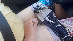 Public Car Handjob From Young Emma While We Drive In Forest Road