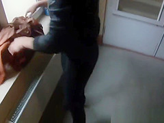 Pulled teen 18+ banged from behind in public POV
