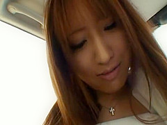 Racing Queen Miyu Nakai Teases Her Driver on the way to a Shoot
