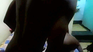 Real amateur African teen 18+ sucks boyfriends cock on camera