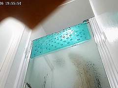 Real amateur Japanese wife in shower