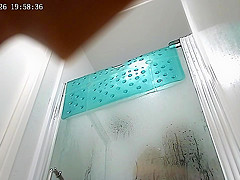 Real amateur Japanese wife in shower