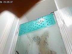 Real amateur Japanese wife in shower