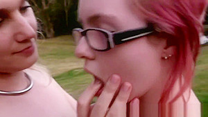 Real busty aussie kissing