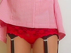 Red And Black Lace School Uniform