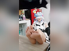 Rem Cosplay Tickling