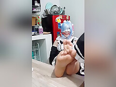 Rem Cosplay Tickling