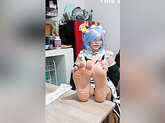 Rem Cosplay Tickling