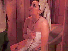 Restrained teen 18+ swallows a load of warm jizz