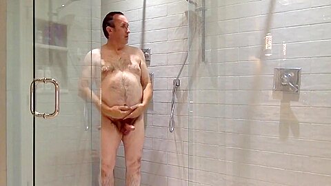 Rick cumming in the shower