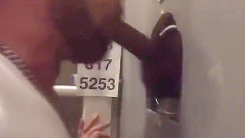 Rock Hard Black Dick Busts at Philadelphia Glory Hole