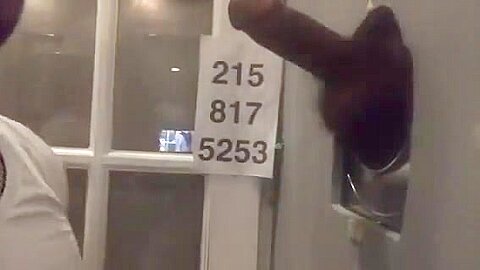 Rock Hard Black Dick Busts at Philadelphia Glory Hole