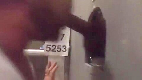 Rock Hard Black Dick Busts at Philadelphia Glory Hole