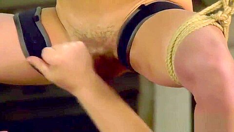 Rough handjob and bondage with cute twink and kinky Step daddy