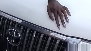 Rough interracial slamming with nasty and cock loving African slut