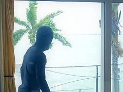 Roughly fucked teen 18+ riding intruders cock