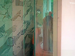 Roughly fucked teen 18+ riding intruders cock