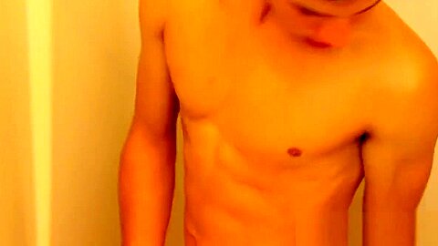 Ryan Sharp jerking and wanking his fat dick in the shower
