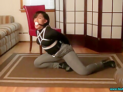 Sahrye Hogtied In Boots - Bondage Porn