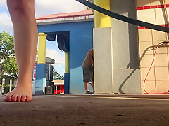 Sassy_12 Alesha topless car wash