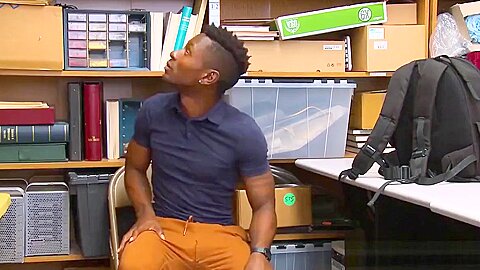 Security officer destroys a young ebony shoplifters ass