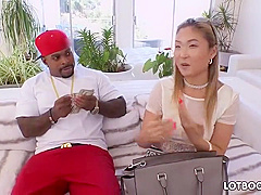 Sexy Asian Big Ass Chick Gets Interracial An With Nyomi Star