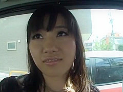 Sexy Azusa Nagasawa car masturbation
