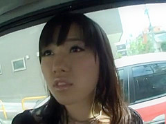 Sexy Azusa Nagasawa car masturbation