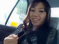 Sexy Azusa Nagasawa car masturbation