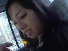 Sexy Azusa Nagasawa car masturbation