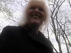 Sexy Blonde Mature Picked Up
