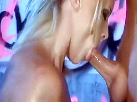 Sexy Blonde With Great Ass And Tits Sucks And Takes Thick Cock