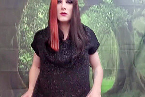 Sexy Redhead Tranny Sucks And Rides Her Gfs Fat Dick