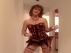 Sexy Short Haired Milf Debella Tied Her Husband And Gets Fucked
