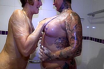 Sexy Shower Fun For 2 Hot Milfs With Molly Maracas