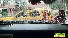 Sexy Wet Fivesome Car Wash