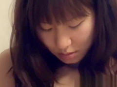 Sexy asian teen 18+ rubs clit