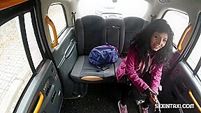 Sexy student 18+ Pays For The Taxi Ride With A Hot Cock Ride With Steve Q