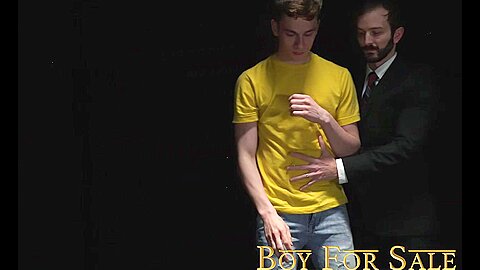 Sexy suited bearded DILF seduces trembling twink