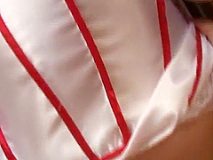 Sexy teen 18+ Nurse Having Fun With Two With Big Dicks