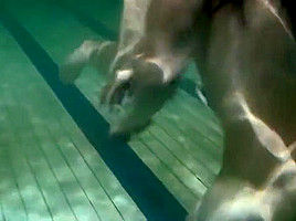 Sexy young teens 18+ swirl in the water